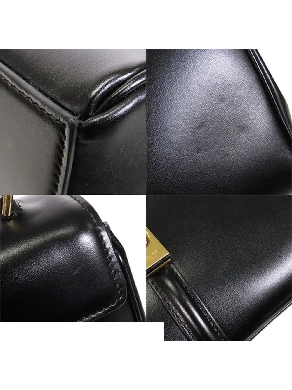 Celine Black Leather Mini 2-Way Shoulder Bag